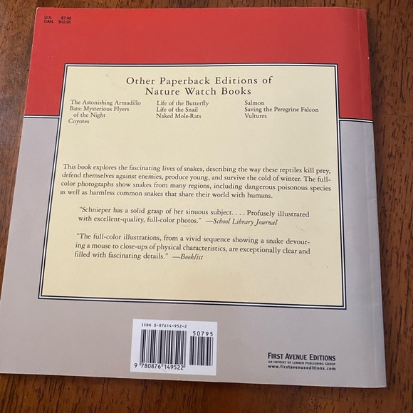 Snakes. Four paperback books about snakes and reptiles. - Picture 14 of 14